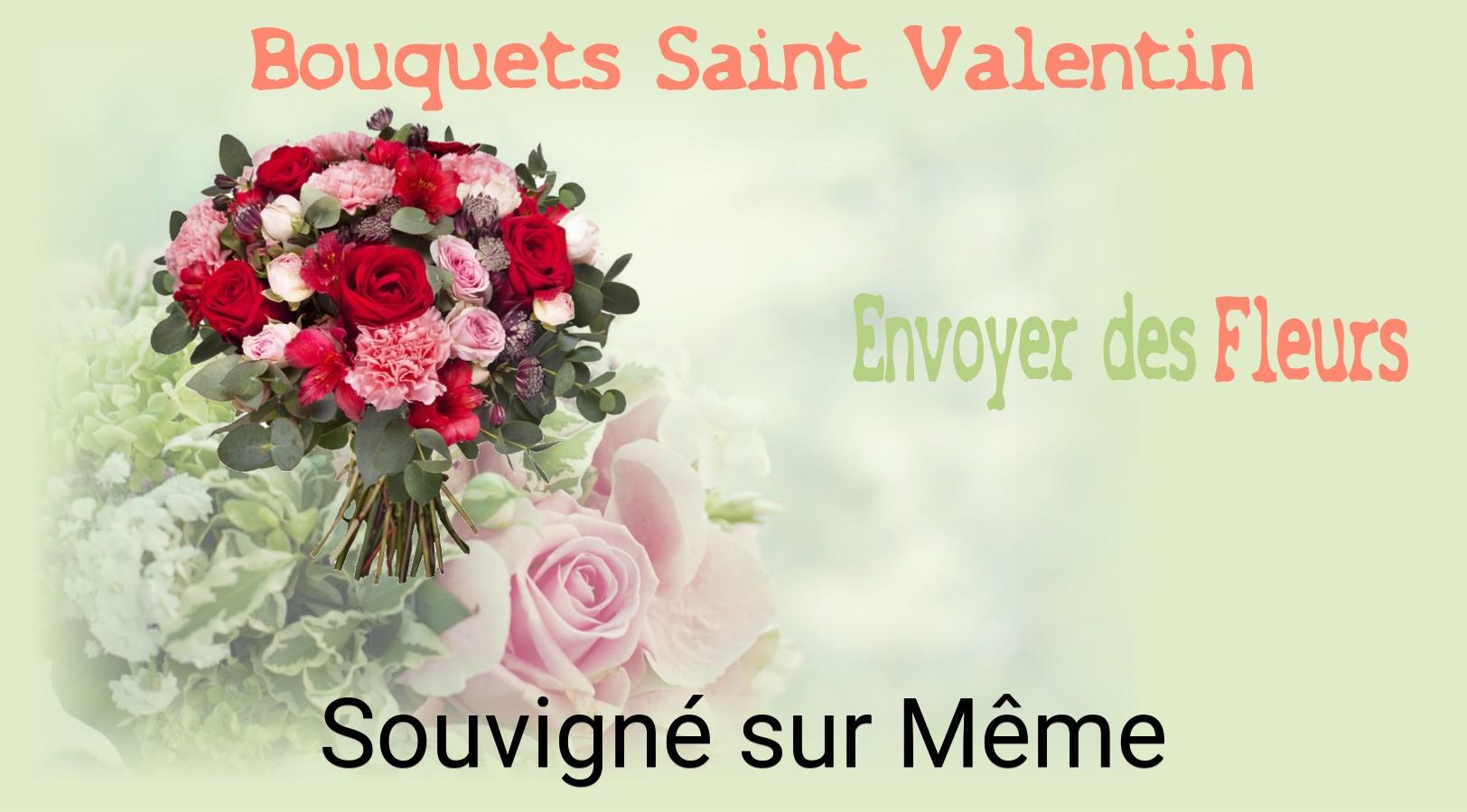 Roses de Saint-Valentin livrées à Souvigné-sur-Même